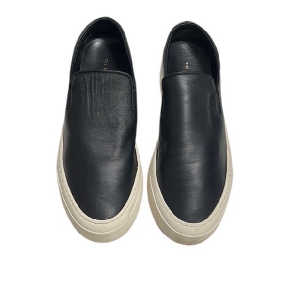 The Row Black Leather Slip-on Sneakers Size 38.5 - Picture 1 of 11